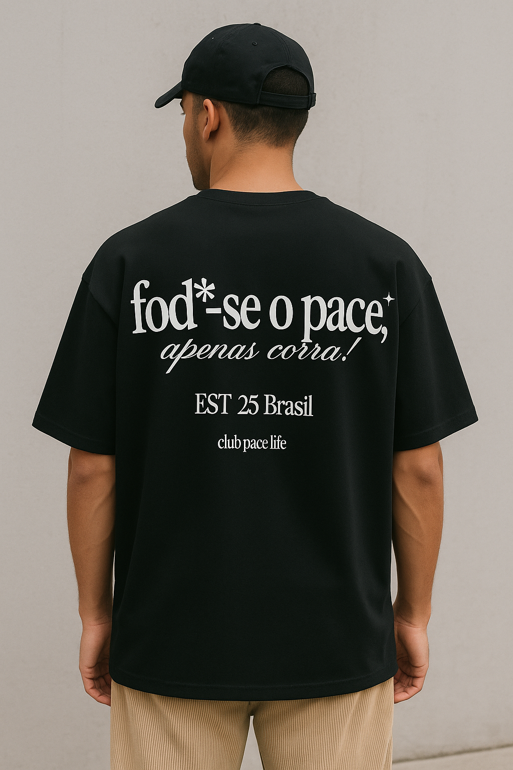 Camiseta Oversized  fod*-se o pace