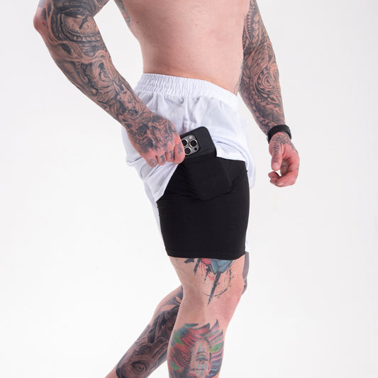 KIT 3 SHORTS DRY-FIT DE COMPRESSÃO 2 EM 1 [PAGUE 2 LEVE 3]