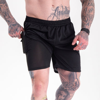 KIT 3 SHORTS DRY-FIT DE COMPRESSÃO 2 EM 1 [PAGUE 2 LEVE 3]