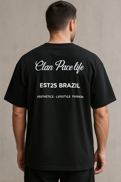Camiseta Oversized  clan pace life Brazil