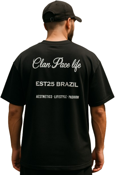 Camiseta Oversized  clan pace life Brazil